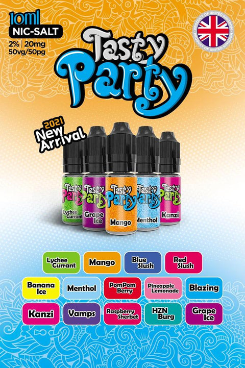 Buy Bulk Wholesale Tasty Party 10ml Nic Salt - vapesourceuk