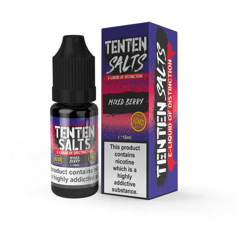 Buy Bulk Wholesale Ten Ten Nic Salts 10ml E - liquids - Box of 10 - vapesourceuk