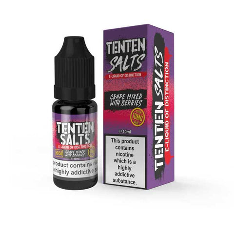 Buy Bulk Wholesale Ten Ten Nic Salts 10ml E - liquids - Box of 10 - vapesourceuk