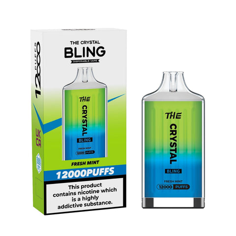 Buy Bulk Wholesale The Crystal Bling 12000 Puff Disposable Vape Bar Box of 5 - vapesourceuk