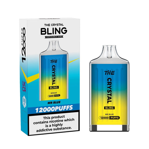 Buy Bulk Wholesale The Crystal Bling 12000 Puff Disposable Vape Bar Box of 5 - vapesourceuk