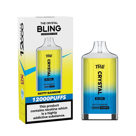 Buy Bulk Wholesale The Crystal Bling 12000 Puff Disposable Vape Bar Box of 5 - vapesourceuk