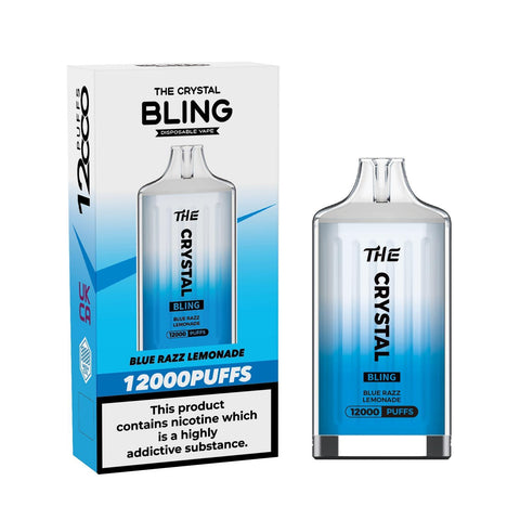 Buy Bulk Wholesale The Crystal Bling 12000 Puff Disposable Vape Bar Box of 5 - vapesourceuk