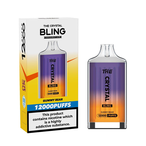 Buy Bulk Wholesale The Crystal Bling 12000 Puff Disposable Vape Bar Box of 5 - vapesourceuk