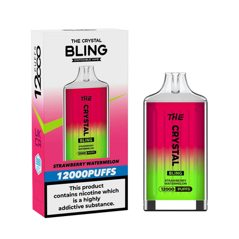 Buy Bulk Wholesale The Crystal Bling 12000 Puff Disposable Vape Bar Box of 5 - vapesourceuk