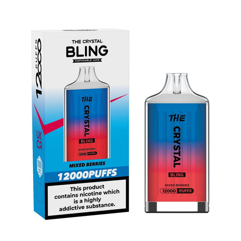 Buy Bulk Wholesale The Crystal Bling 12000 Puff Disposable Vape Bar Box of 5 - vapesourceuk