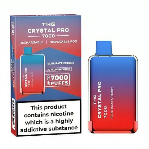 Buy Bulk Wholesale The Crystal Pro 7000 Disposable Vape Puff Bar Box of 10 - vapesourceuk