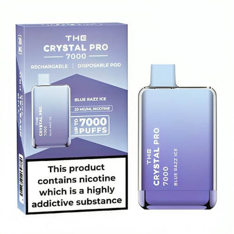 Buy Bulk Wholesale The Crystal Pro 7000 Disposable Vape Puff Bar Box of 10 - vapesourceuk