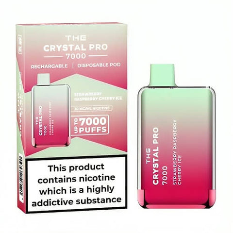 Buy Bulk Wholesale The Crystal Pro 7000 Disposable Vape Puff Bar Box of 10 - vapesourceuk