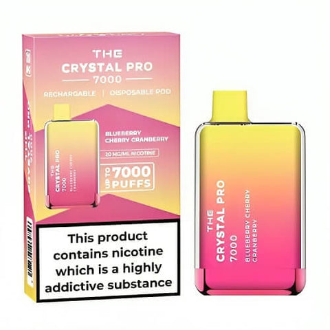 Buy Bulk Wholesale The Crystal Pro 7000 Disposable Vape Puff Bar Box of 10 - vapesourceuk