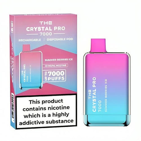 Buy Bulk Wholesale The Crystal Pro 7000 Disposable Vape Puff Bar Box of 10 - vapesourceuk