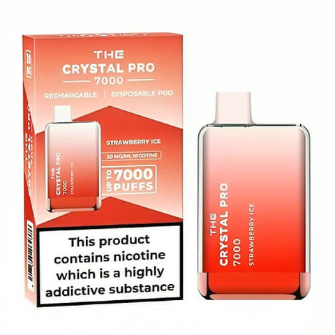 Buy Bulk Wholesale The Crystal Pro 7000 Disposable Vape Puff Bar Box of 10 - vapesourceuk