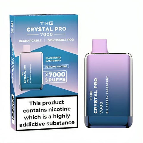 Buy Bulk Wholesale The Crystal Pro 7000 Disposable Vape Puff Bar Box of 10 - vapesourceuk