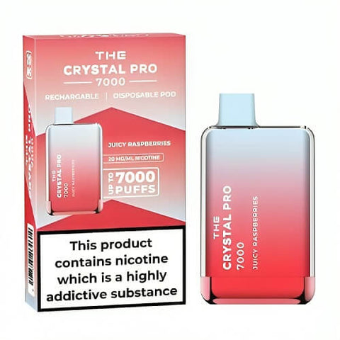 Buy Bulk Wholesale The Crystal Pro 7000 Disposable Vape Puff Bar Box of 10 - vapesourceuk