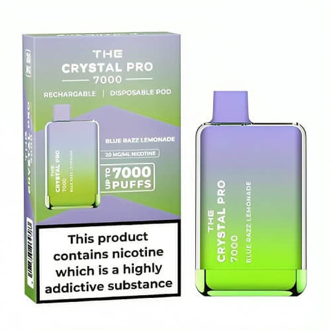 Buy Bulk Wholesale The Crystal Pro 7000 Disposable Vape Puff Bar Box of 10 - vapesourceuk