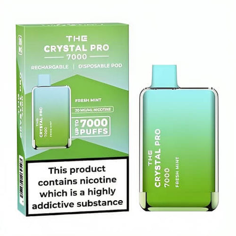 Buy Bulk Wholesale The Crystal Pro 7000 Disposable Vape Puff Bar Box of 10 - vapesourceuk