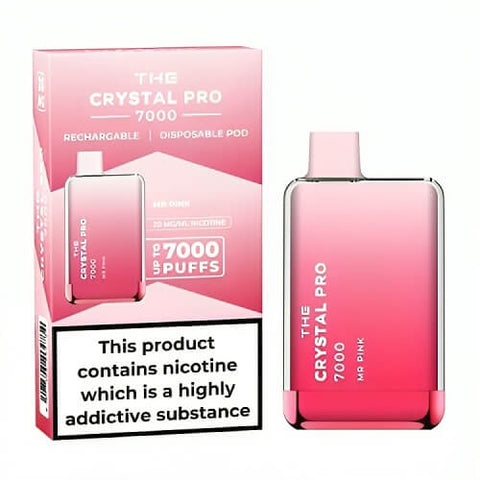 Buy Bulk Wholesale The Crystal Pro 7000 Disposable Vape Puff Bar Box of 10 - vapesourceuk