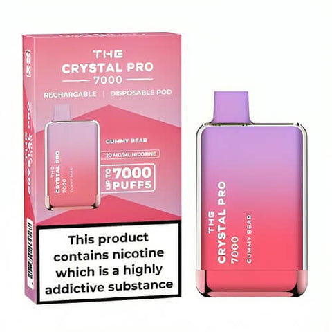 Buy Bulk Wholesale The Crystal Pro 7000 Disposable Vape Puff Bar Box of 10 - vapesourceuk