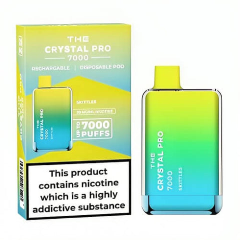 Buy Bulk Wholesale The Crystal Pro 7000 Disposable Vape Puff Bar Box of 10 - vapesourceuk