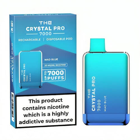 Buy Bulk Wholesale The Crystal Pro 7000 Disposable Vape Puff Bar Box of 10 - vapesourceuk