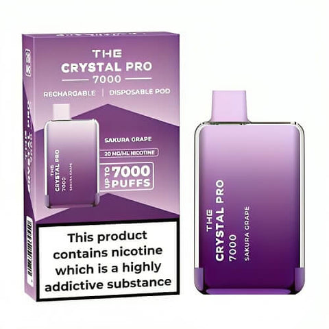 Buy Bulk Wholesale The Crystal Pro 7000 Disposable Vape Puff Bar Box of 10 - vapesourceuk