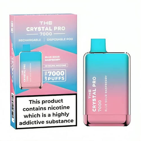 Buy Bulk Wholesale The Crystal Pro 7000 Disposable Vape Puff Bar Box of 10 - vapesourceuk