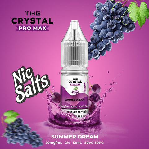 Buy Bulk Wholesale The Crystal Pro Max Vape Nic Salts 10ml - Box of 10 - vapesourceuk