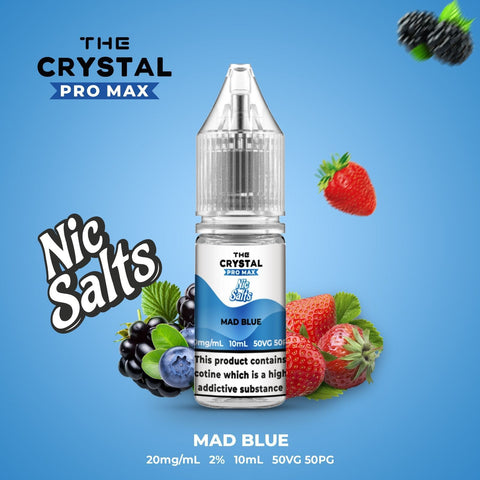 Buy Bulk Wholesale The Crystal Pro Max Vape Nic Salts 10ml - Box of 10 - vapesourceuk
