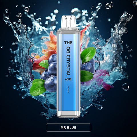 Buy Bulk Wholesale The OG Crystal 6000 Puffs Disposable Vape Box of 10 - vapesourceuk
