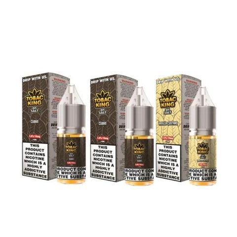 Buy Bulk Wholesale Tobac King 10ML Nic Salt (Pack of 10) - vapesourceuk