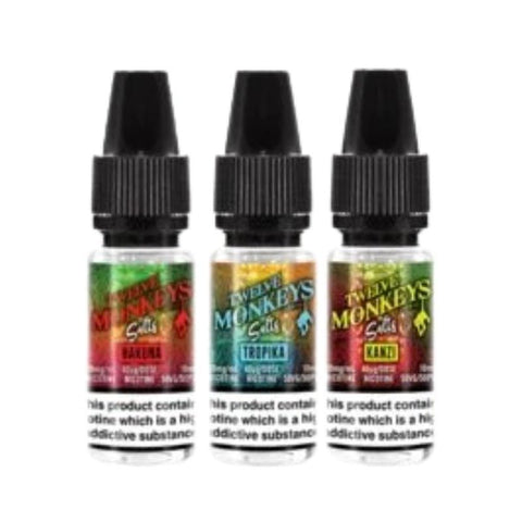 Buy Bulk Wholesale Twelve Monkeys 10ML Nic Salt (Pack of 10) - vapesourceuk