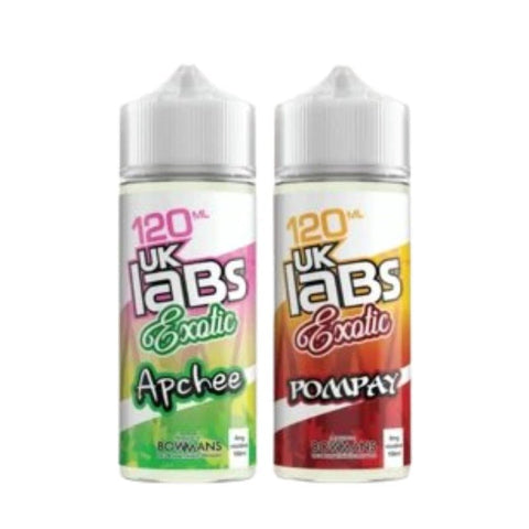 Buy Bulk Wholesale Uk Labs Exotic 100ml Shortfill - vapesourceuk