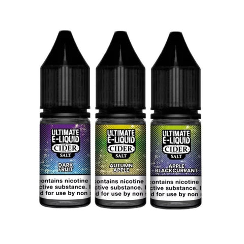 Buy Bulk Wholesale Ultimate E - Liquid Cider 10ML Nic Salt (Pack of 10) - vapesourceuk
