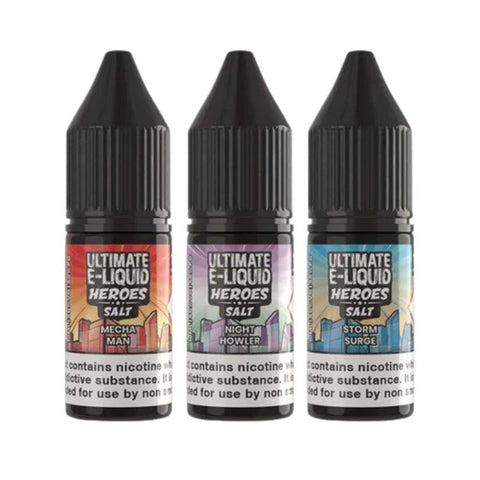 Buy Bulk Wholesale Ultimate E - Liquid Heroes 10ML Nic Salt (Pack of 10) - vapesourceuk