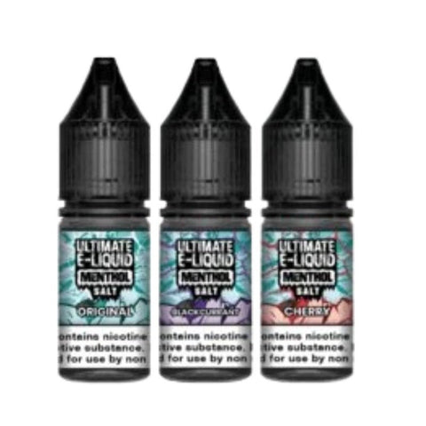 Buy Bulk Wholesale Ultimate E - Liquid Menthol 10ML Nic Salt (Pack of 10) - vapesourceuk