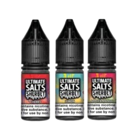 Buy Bulk Wholesale Ultimate Salts Sherbet 10ML Nic Salt (Pack of 10) - vapesourceuk