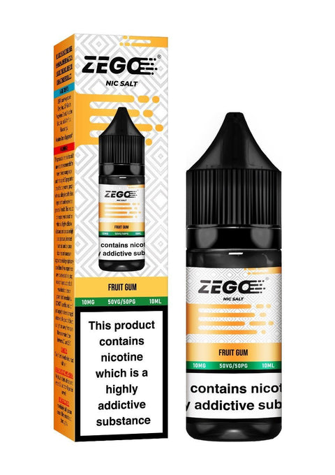 Buy Bulk Wholesale Zego Nic Salt 10ml E - Liquid - Box of 10 - vapesourceuk