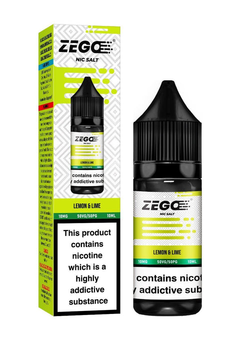 Buy Bulk Wholesale Zego Nic Salt 10ml E - Liquid - Box of 10 - vapesourceuk
